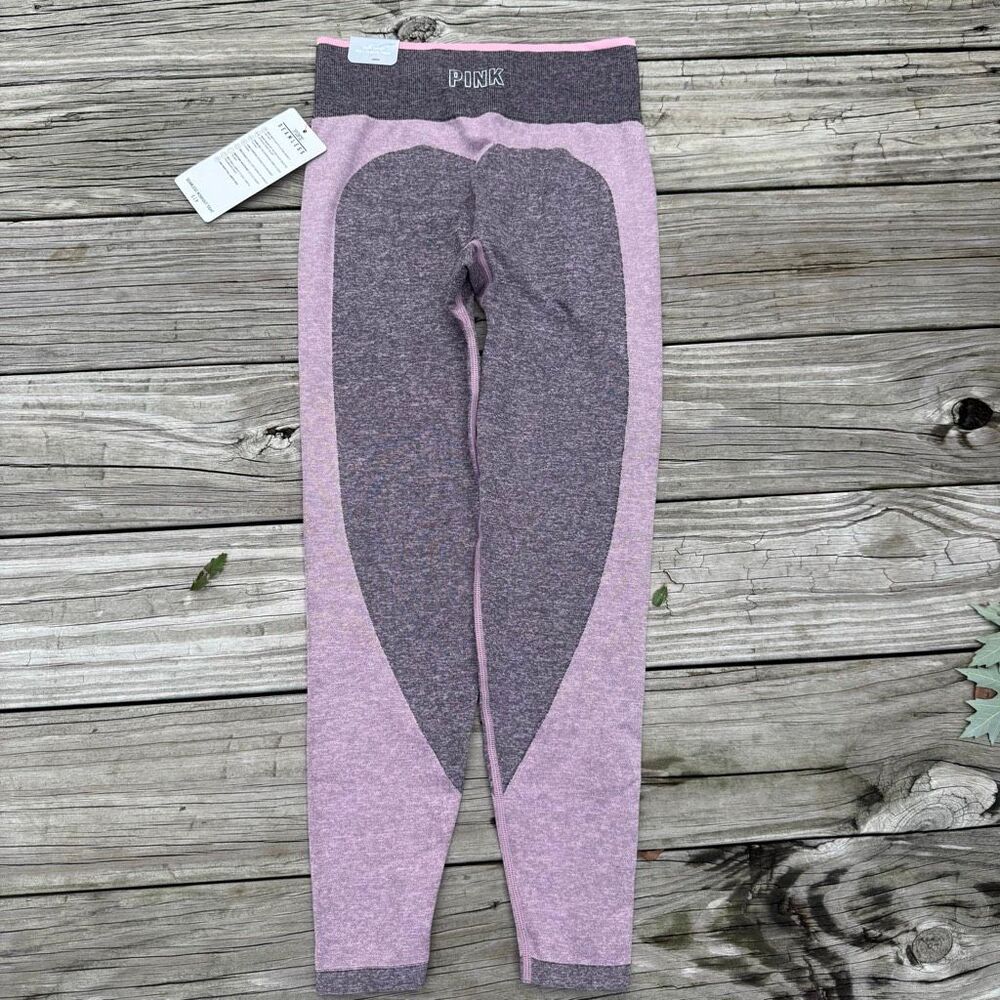 NWT Victoria’s Secret PINK Seamless Sweetheart High Waist Workout Leggings Size